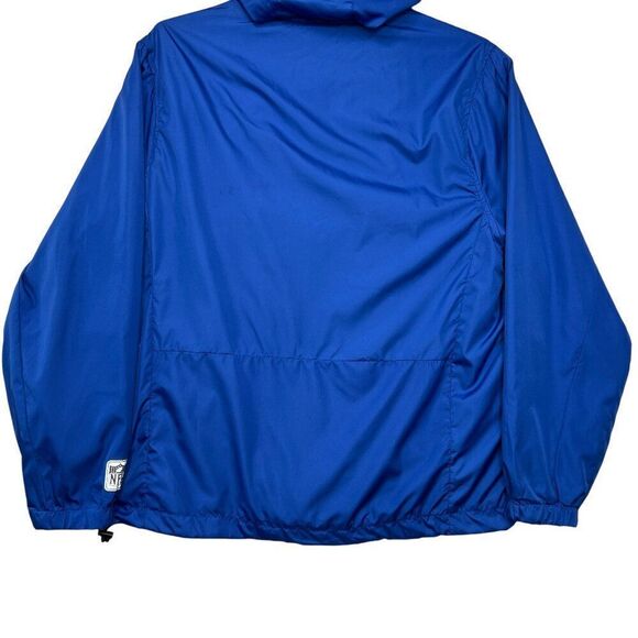 NFL Men's Shield Logo 1/2 Zip Hooded Windbreaker Pullover Jacket - Picture 8 of 14